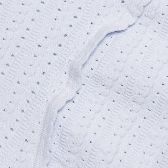 LoveShackFancy | Leigh Pointelle Knit Midi Dress Blue | NWT - Picture 7 of 16